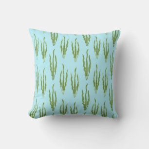 Coussin Océan d'algues vertes Plantes Nature Lover Eau ble