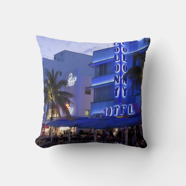 Coussin Ocean Drive, South Beach, Miami Beach 2 (Recto)
