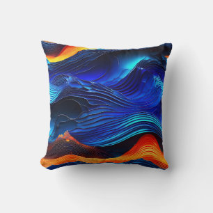 Coussin Ocean Lava "Aquaflame"