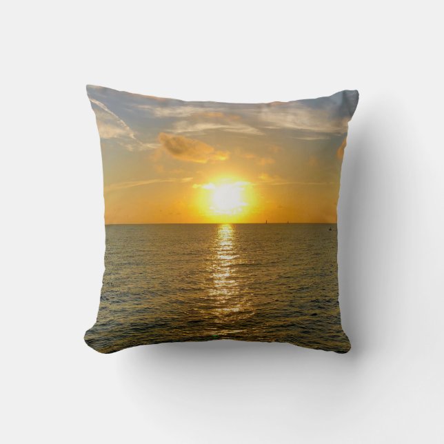 Coussin Ocean View Sunset (Recto)