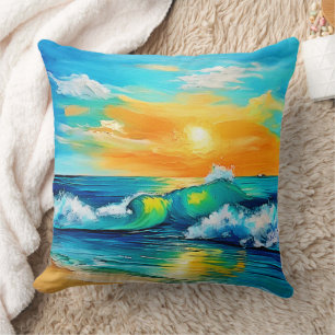 Coussin Ocean's Kiss : Sunset Waves