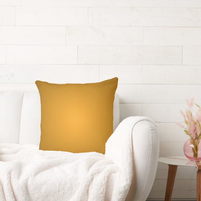 Coussin Ocre Doré Tons Chauds Gai (Canapé)