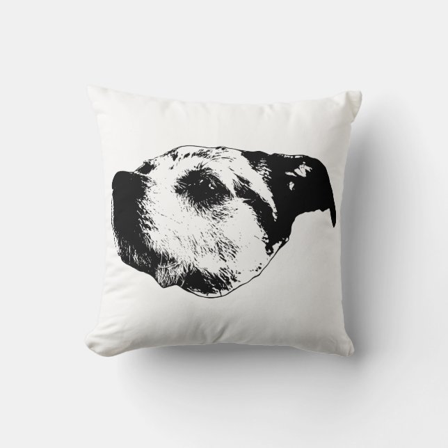 Coussin Octobre Salon Calme — Terrier (Recto)