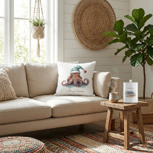 Coussin Octopus Christmas Joy, coutume