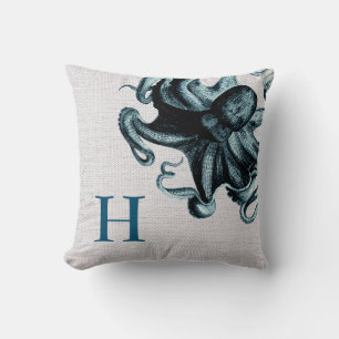 Coussin Octopus de mer Monogramme