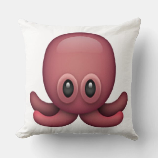 Coussin Octopus - Emoji (Recto)