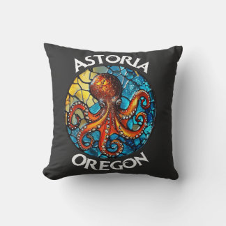 Coussin Octopus en verre de l'Oregon d'Astoria