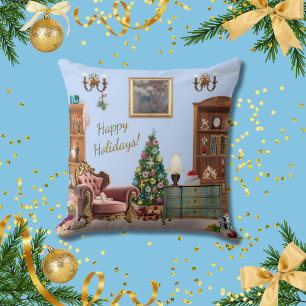 Coussin Ode to Nutcracker Ballet Blue Thaillow Pillow