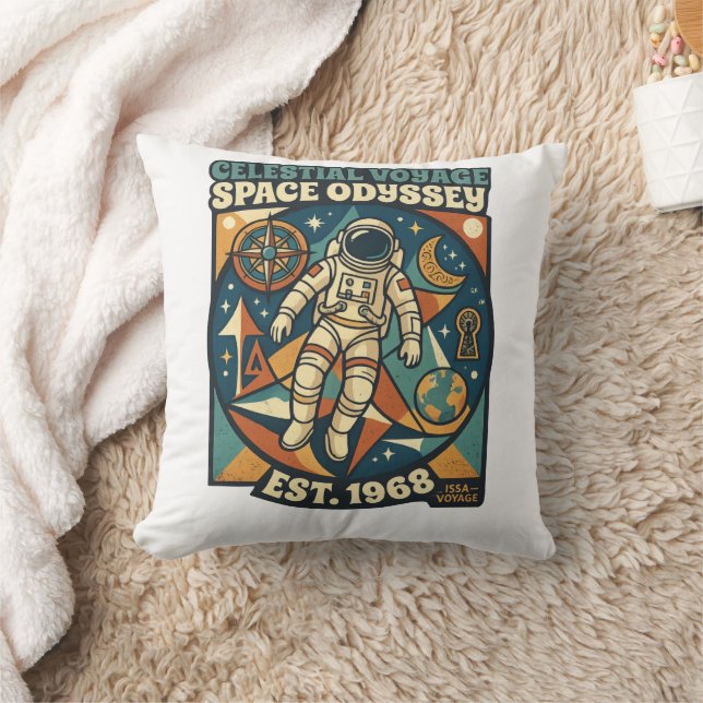 Coussin Odyssée spatiale - Aventure cosmique pour les amou (Couverture)