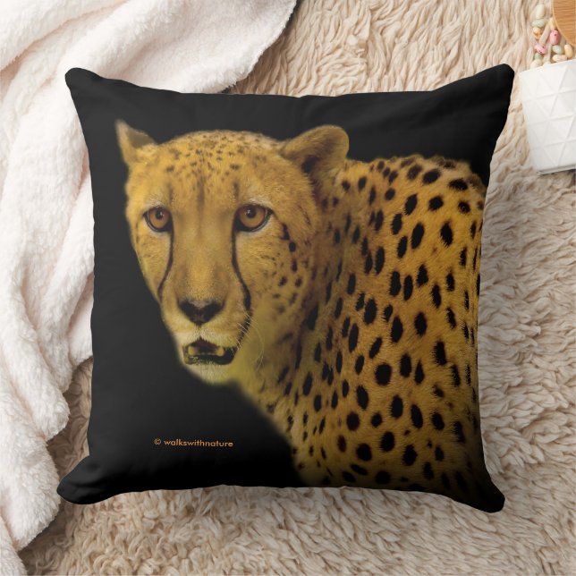 Coussin OEil à l'oeil avec un magnifique Cheetah Big Cat (Couverture)