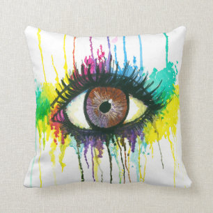 Coussin Oeil d'aquarelle