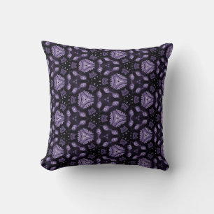 Coussin Oeil d'art Abstrait et motif d'aquarelle diamant