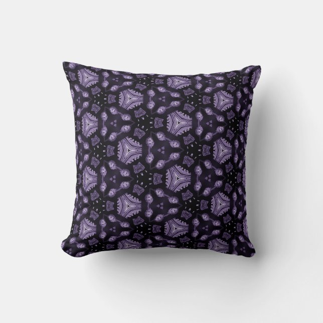Coussin Oeil d'art Abstrait et motif d'aquarelle diamant  (Recto)