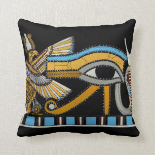 Coussin Oeil de carreau de Horus