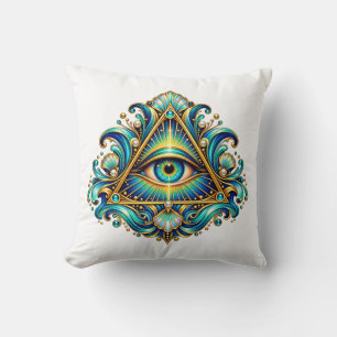 Coussin Œil de compas de minuit