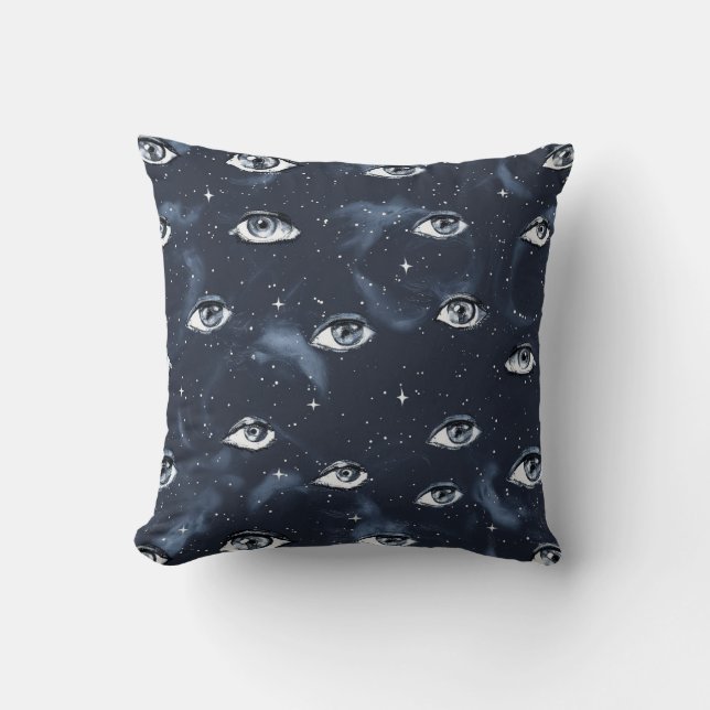 Coussin Oeil de mystère gothique occulte (Recto)