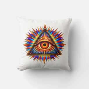 Coussin Œil de soleil rubis