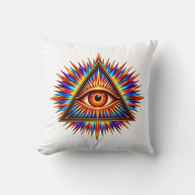 Coussin Œil de soleil rubis (Recto)