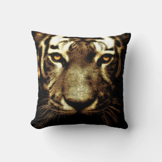 Coussin Oeil de tigre Animaux sauvages Polyester Jeu d'ore
