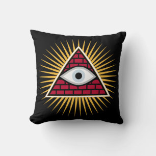 Coussin Oeil freemasonique