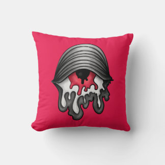 Coussin Oeil rouge fondu : Horreur surréaliste