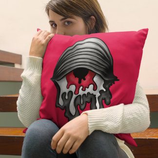 Coussin Oeil rouge fondu : Horreur surréaliste