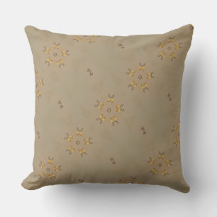 Coussin Oeuf Jaune Doré Motif OEufs de Pâques Beige rustiq