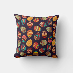 Coussin OEufs de Pâques : design harmonieux et festif.