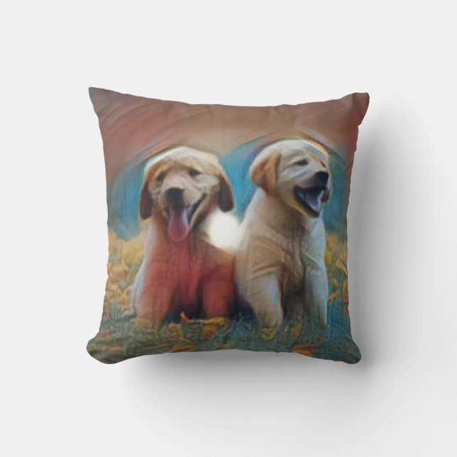 Coussin Oeuvre adorable de chien (Recto)