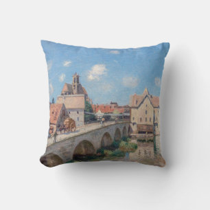 Coussin OEuvre d'Alfred Sisley - Le Pont de Moret