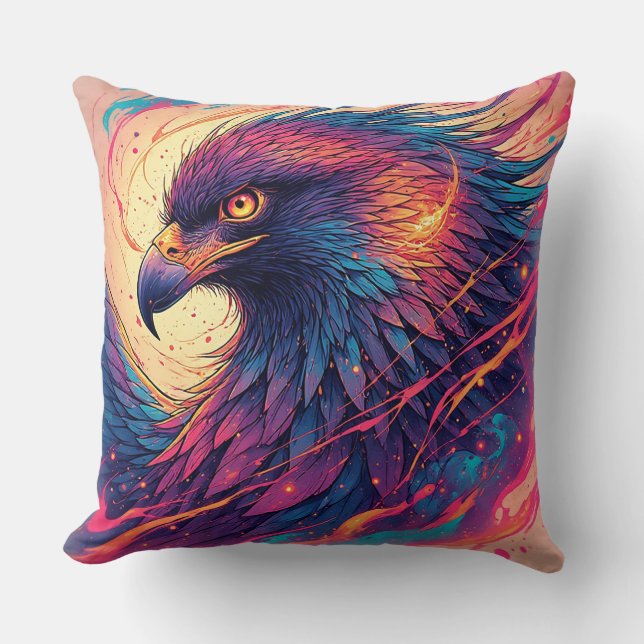 Coussin Œuvre d'art Eagle Vibrant (Recto)