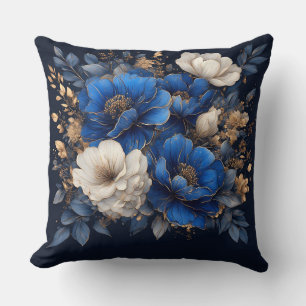 Coussin Œuvre d'art florale élégante
