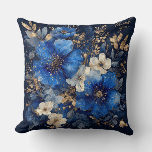 Coussin Œuvre d'art florale élégante