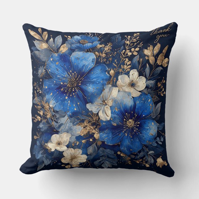 Coussin Œuvre d'art florale élégante (Recto)