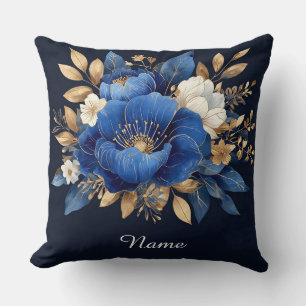 Coussin Œuvre d'art florale élégante