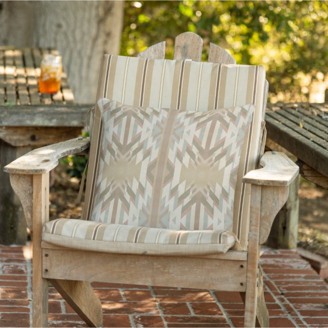 Coussin Œuvre d'art inspirée des couleurs du désert du Sud (Chaise)