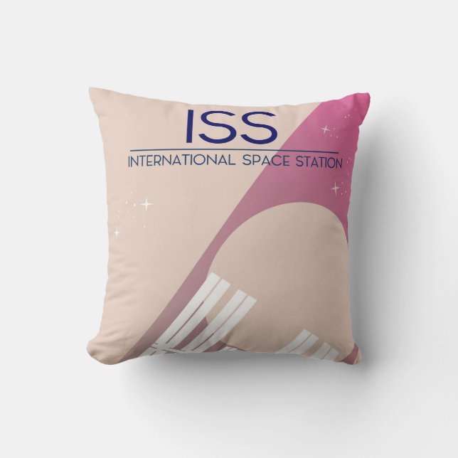 Coussin Œuvre d'art spatiale de la Station spatiale intern (Recto)