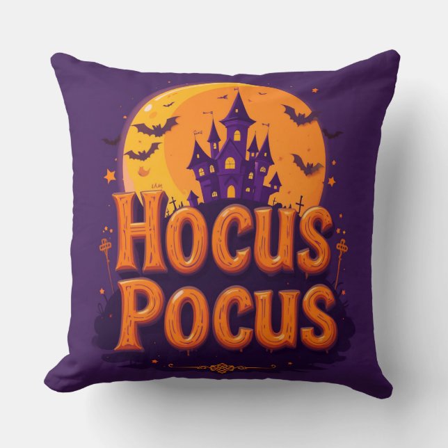 Coussin Œuvre d'art sur le thème d'Halloween (Recto)