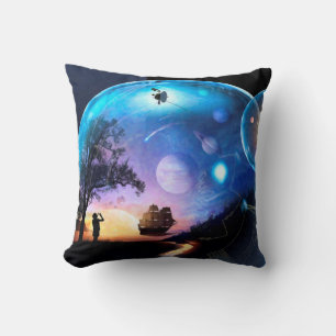 Coussin Œuvre d'art sur l'exploration spatiale : vaisseau 