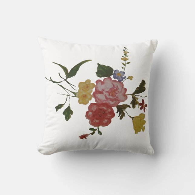 Coussin Oeuvre florale Fleur japonaise (Recto)