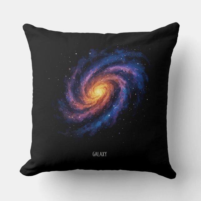 Coussin Oeuvre Galaxie - Illustration de l'espace spiral c (Recto)