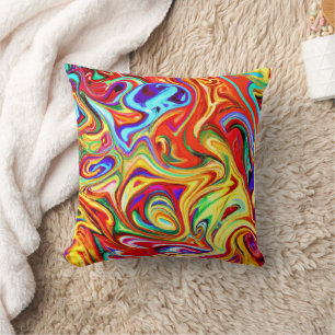 Coussin Oeuvre Motif colorée