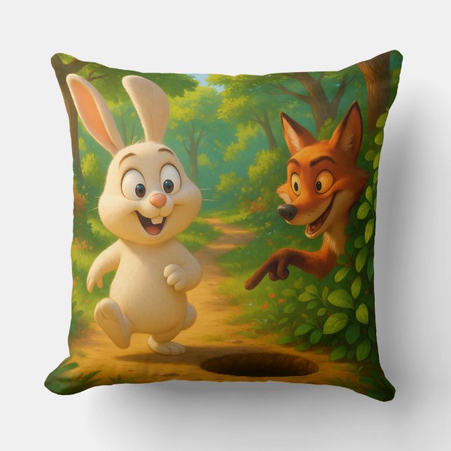 Coussin OEuvre murale futuriste - Bleu électrique et Non G (Recto)