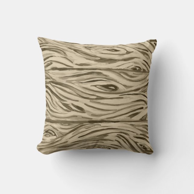 Coussin Office des grains de bois de chêne français Lecteu (Recto)