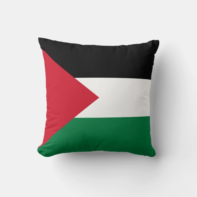 Coussin officiellement le drapeau de l'État de Palestine (Recto)