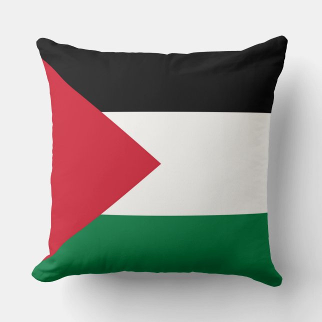 Coussin officiellement le drapeau de l'État de Palestine (Recto)