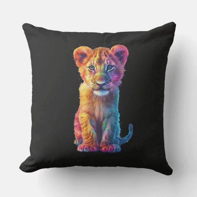 Coussin Oh Baby Big Cat Cub (Recto)
