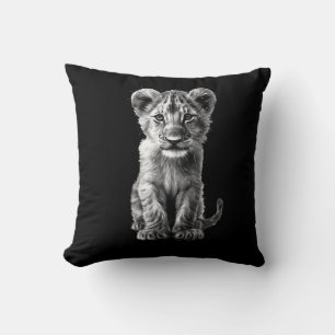 Coussin Oh Bébé Gros Chat Cub Gris