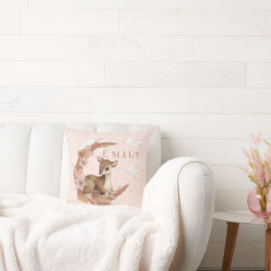 Coussin Oh, charmant Cerf & Nuages Stars Nursery Thon Pill