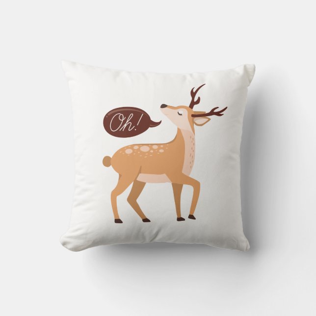 Coussin Oh Deer (Recto)